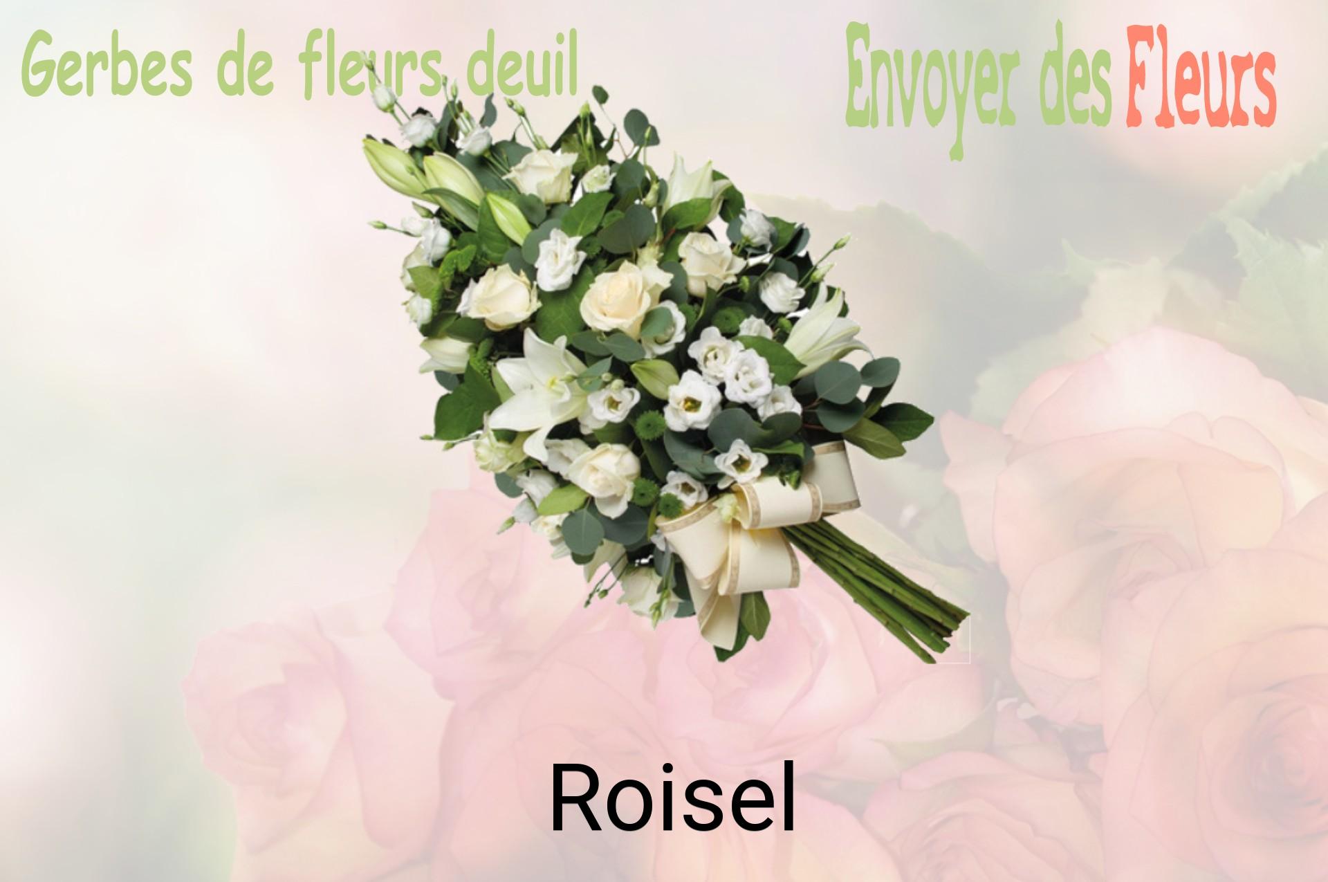 Gerbe de fleurs de deuil livrée à Roisel